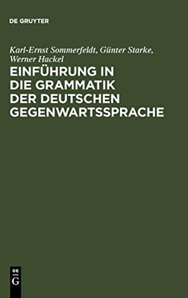Einführung in die Grammatik der deutschen Gegenwartssprache
