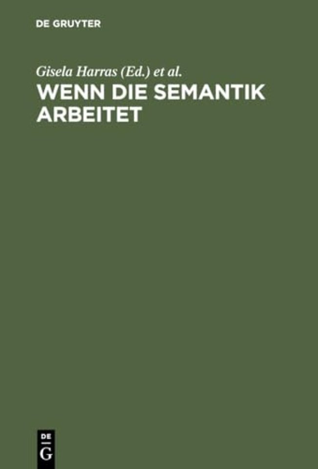 Wenn die Semantik arbeitet – Klaus Baumgärtner zum 65. Geburtstag