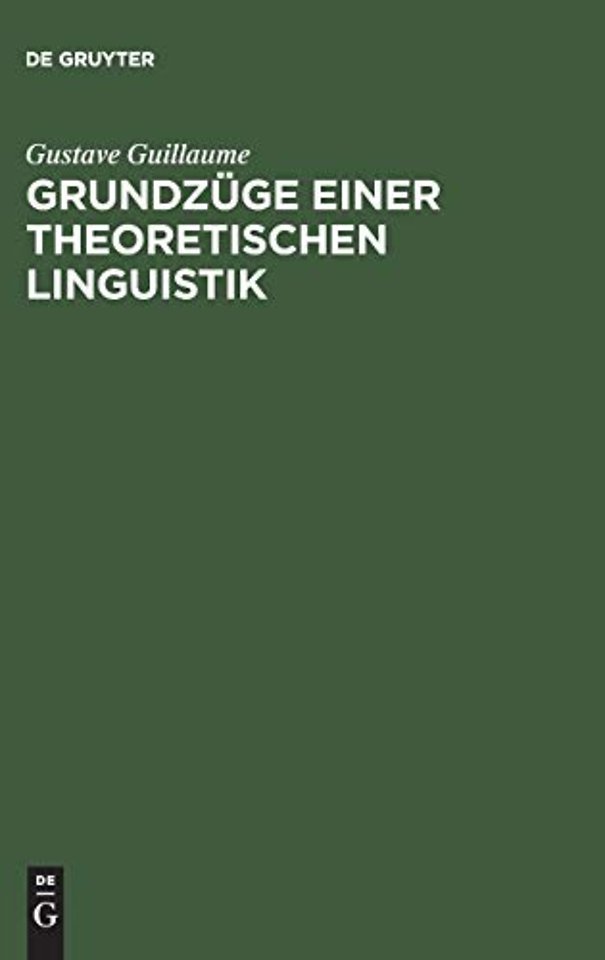 Grundzüge einer theoretischen Linguistik