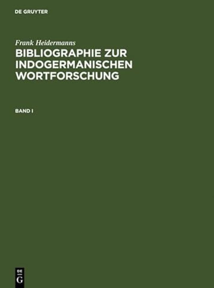 Bibliographie zur indogermanischen Wortforschung – Wortbildung, Etymologie, Onomasiologie und Lehnwortschichten der alten und modernen indogerma