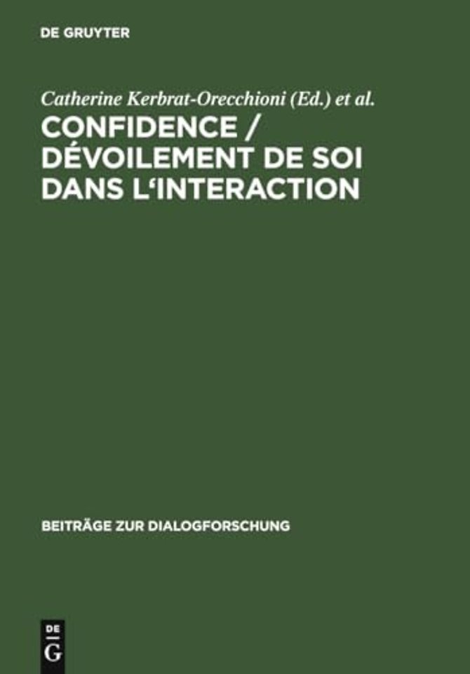 Confidence / Dévoilement de soi dans l`interaction
