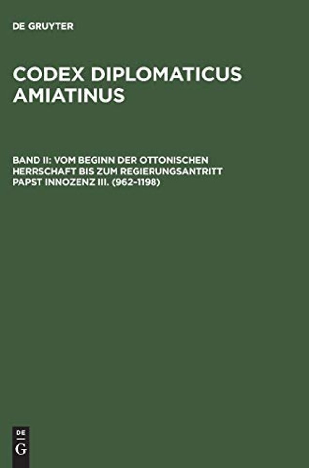 Vom Beginn Der Ottonischen Herrschaft Bis Zum Regierungsantritt Papst Innozenz III. (962-1198)