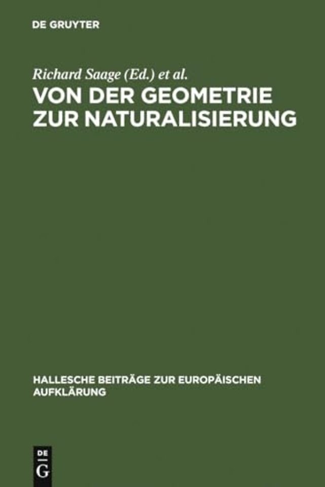 Von der Geometrie zur Naturalisierung – Utopisches Denken im 18. Jahrhundert zwischen literarischer Fiktion und frühneuzeitlicher Gartenkunst