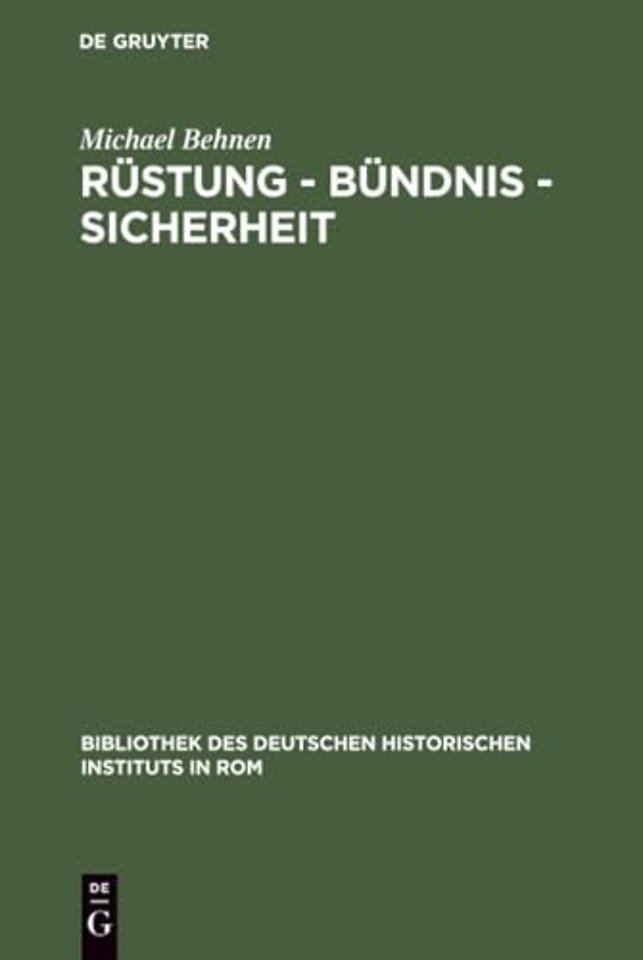 Rüstung – Bündnis – Sicherheit – Dreibund und informeller Imperialismus 1900–1908