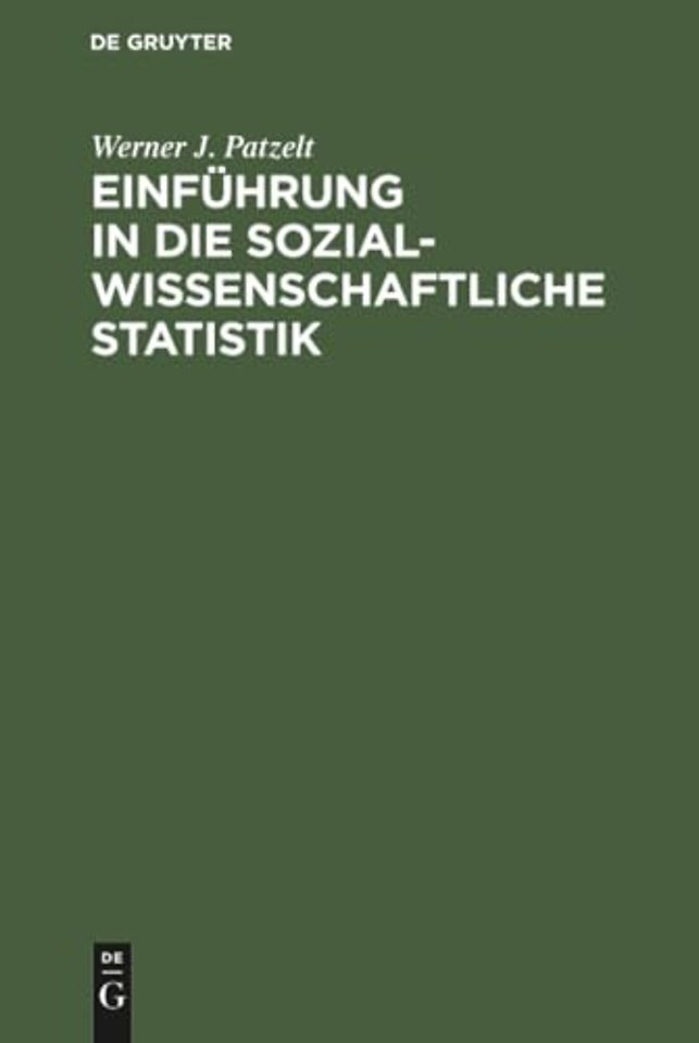 Einführung in die sozialwissenschaftliche Statistik