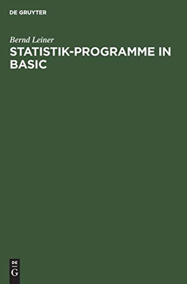 Statistik–Programme in BASIC