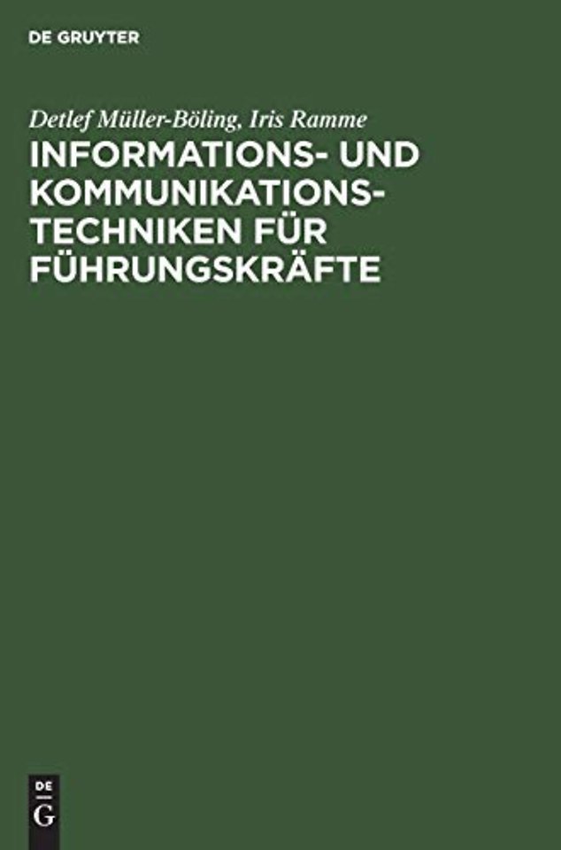 Informations– und Kommunikationstechniken für Fü – Top–Manager zwischen Technikeuphorie und Tastaturphobie, Informations–/Kommunikationstechni