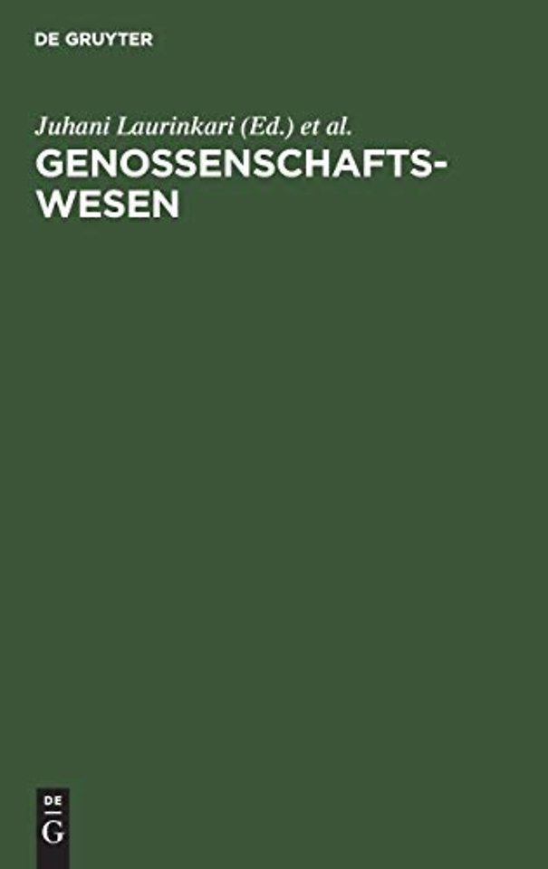 Genossenschaftswesen – Hand– und Lehrbuch