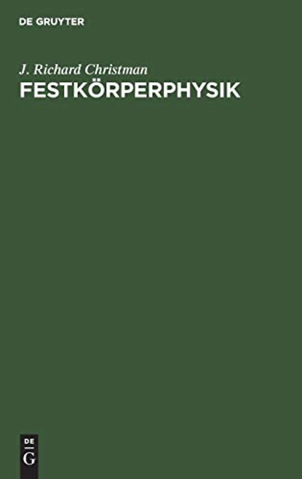 Festkörperphysik – Die Grundlagen