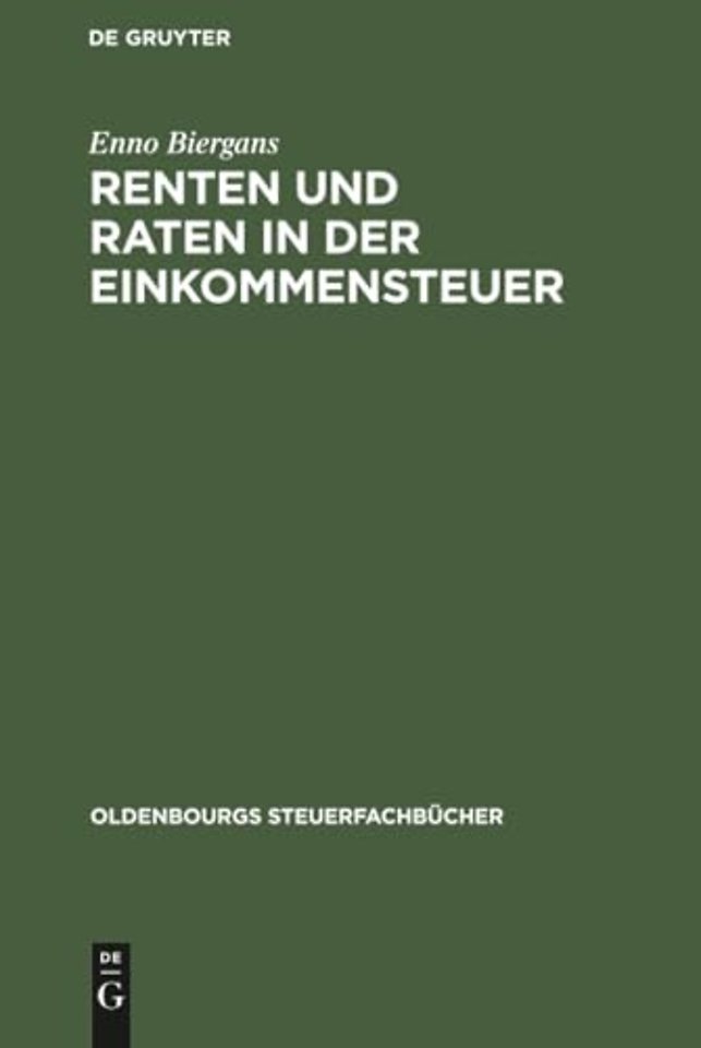 Renten und Raten in der Einkommensteuer