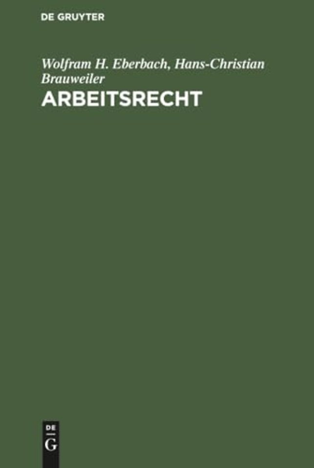 Arbeitsrecht – Systematische Darstellung