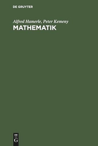 Mathematik – Einführung für Wirtschafts– und Sozialwissenschaftler