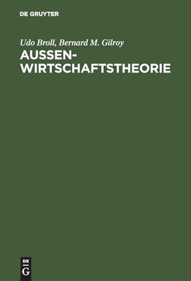 Aussenwirtschaftstheorie – Einführung und neuere Ansätze