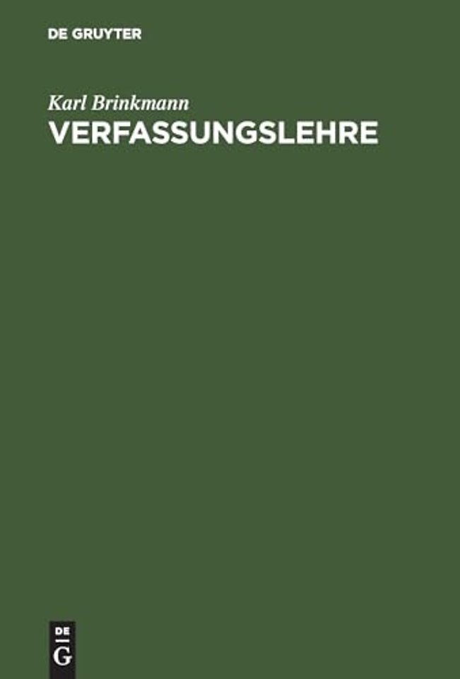 Verfassungslehre