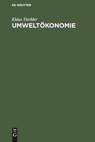 Umweltökonomie