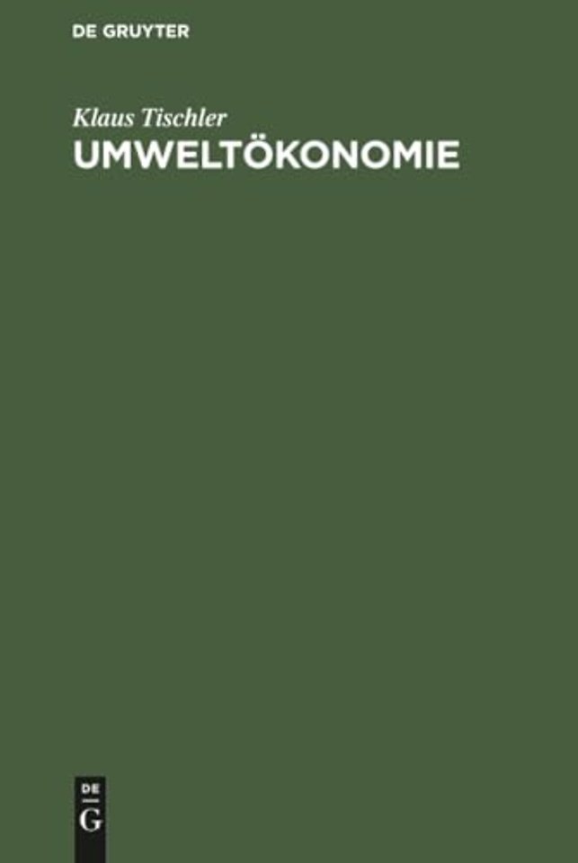 Umweltökonomie