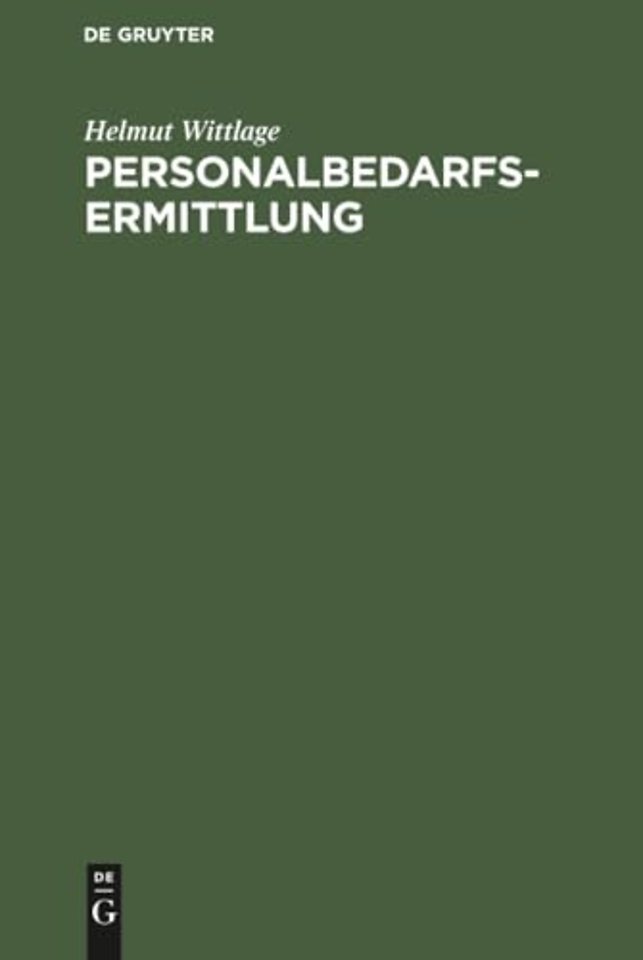 Personalbedarfsermittlung