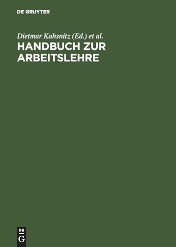 Handbuch zur Arbeitslehre