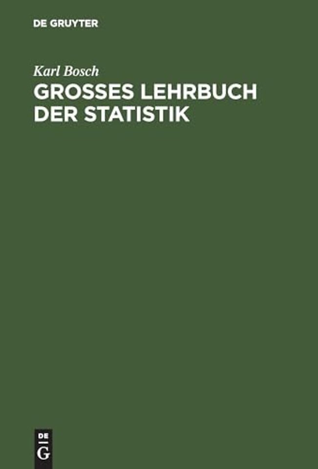 Groβes Lehrbuch der Statistik