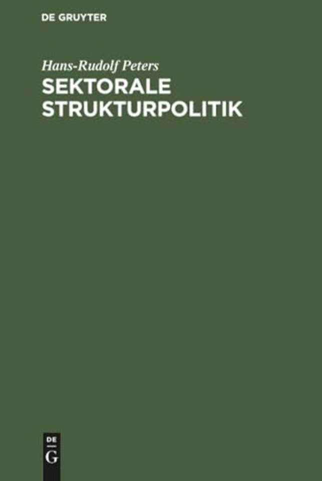 Sektorale Strukturpolitik