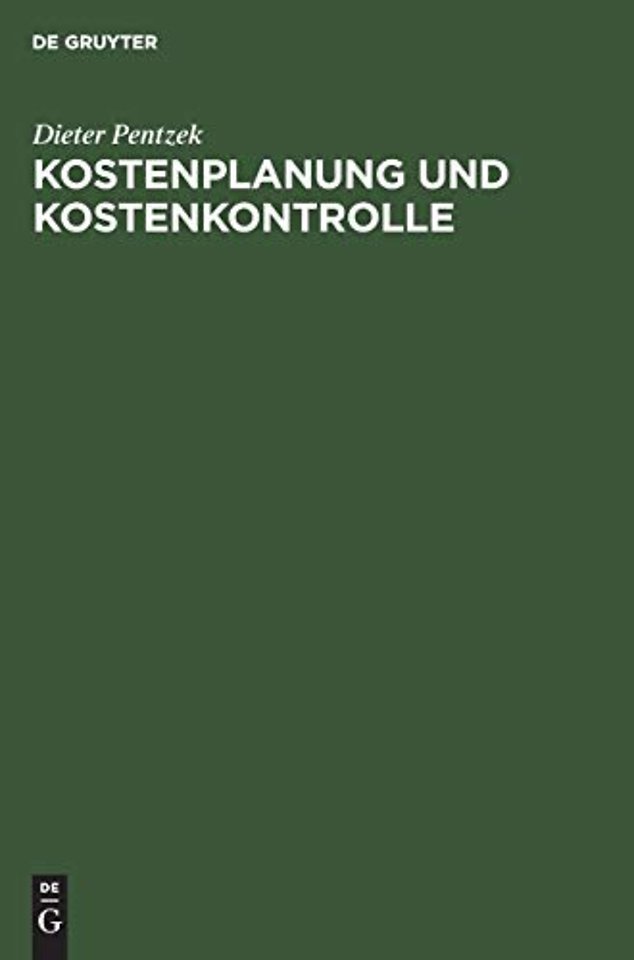 Kostenplanung und Kostenkontrolle