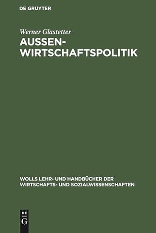 Aussenwirtschaftspolitik – Problemorientierte Einführung