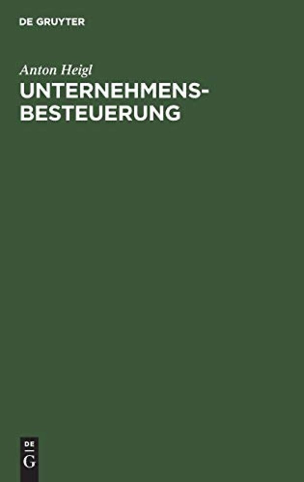 Unternehmensbesteuerung