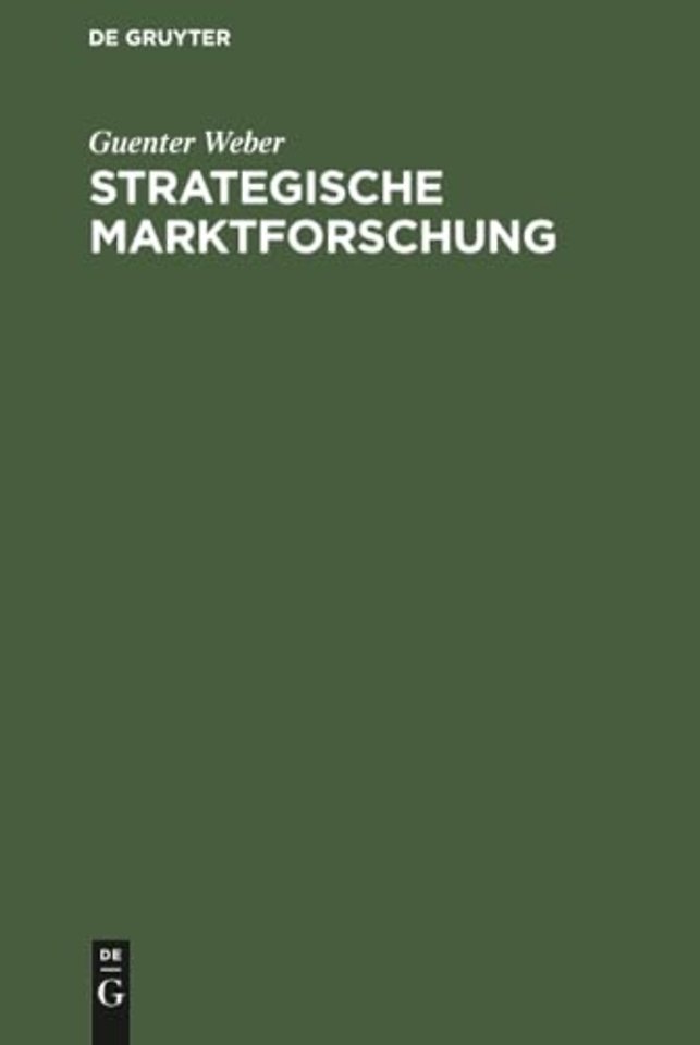 Strategische Marktforschung