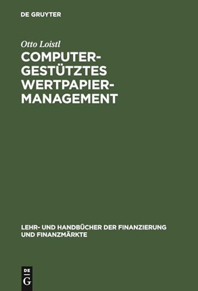 Computergestütztes Wertpapiermanagement