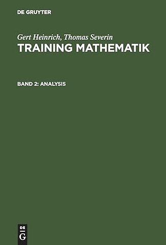 Training Mathematik, Band 2, Analysis