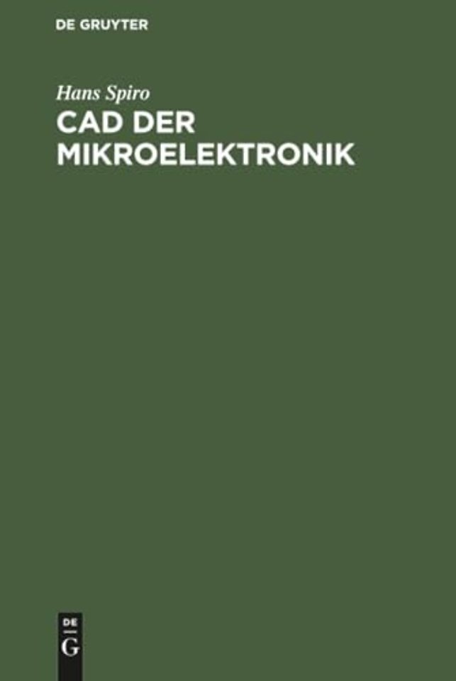 CAD der Mikroelektronik – Simulation, Layout und Testdatenerstellung