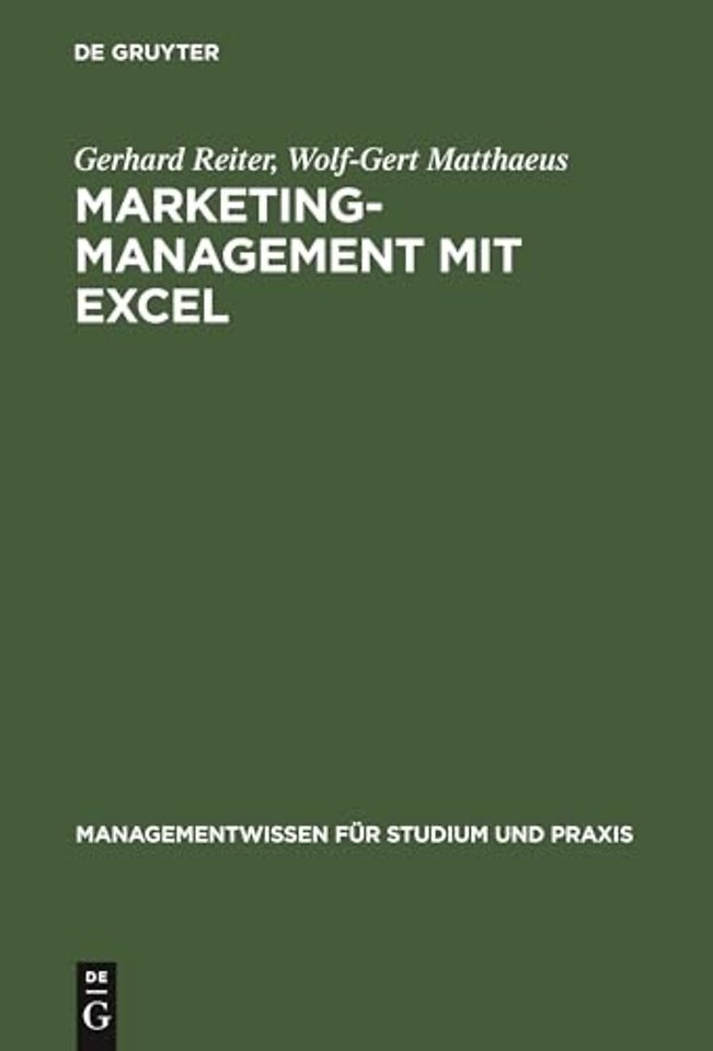 Marketing–Management mit EXCEL – Buch mit Diskette