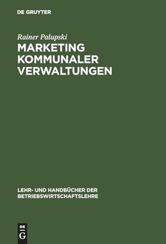 Marketing kommunaler Verwaltungen
