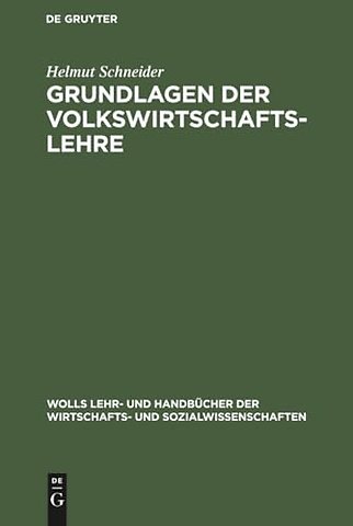 Grundlagen der Volkswirtschaftslehre