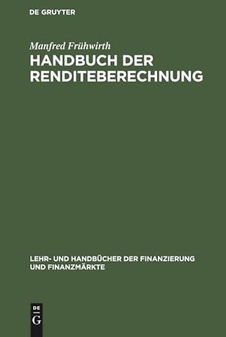 Handbuch der Renditeberechnung