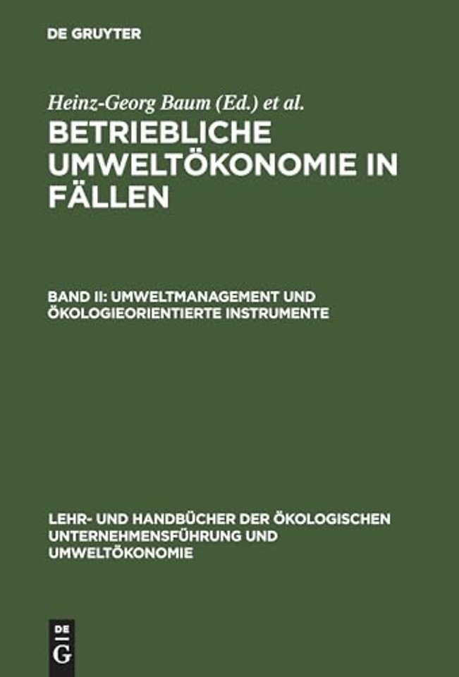 Umweltmanagement und ökologieorientierte Instrumente