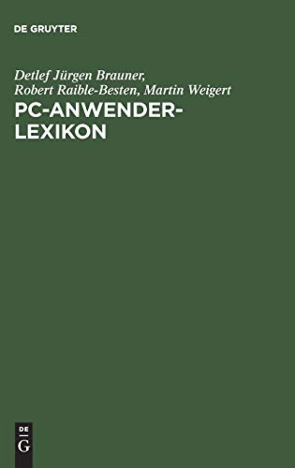 PC–Anwender–Lexikon