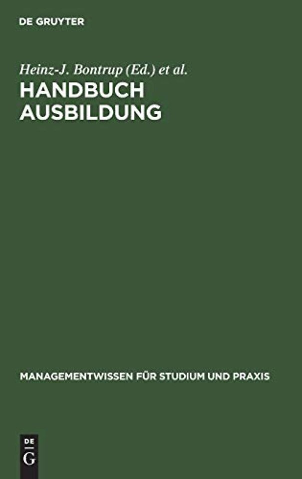 Handbuch Ausbildung – Berufsausbildung im dualen System