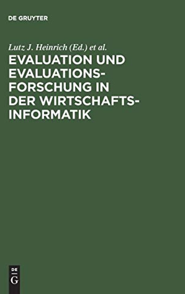 Evaluation und Evaluationsforschung in der Wirts – Handbuch für Praxis, Lehre und Forschung
