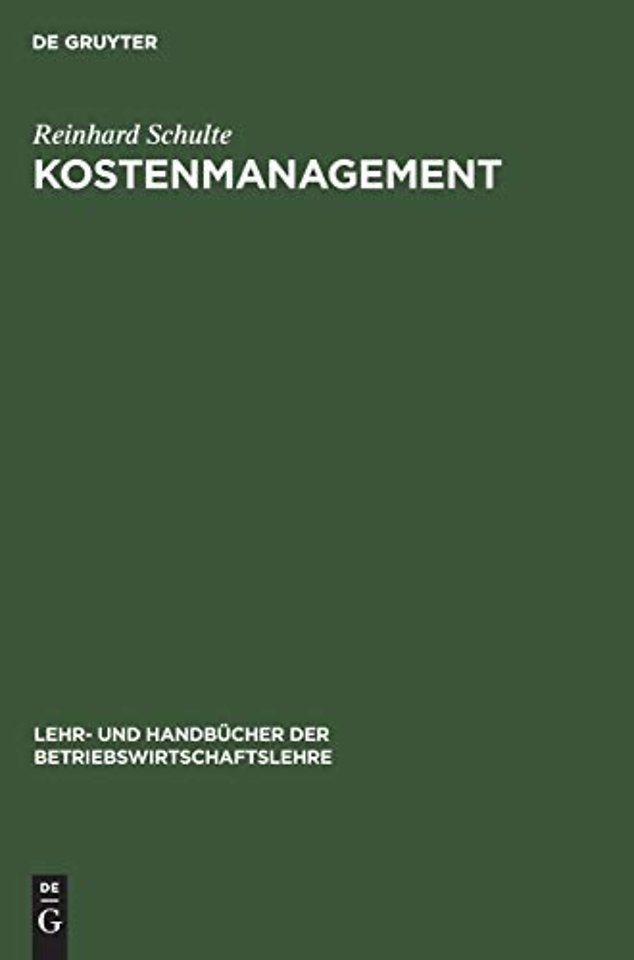 Kostenmanagement – Einführung in das operative Kostenmanagement