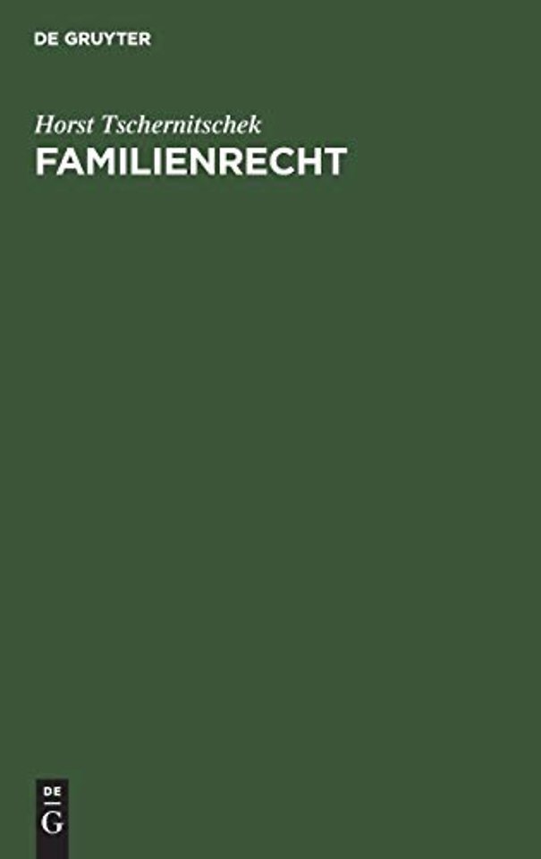 Familienrecht – Studienbuch