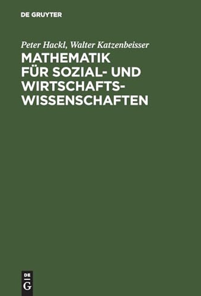 Mathematik fur Sozial- und Wirtschaftswissenschaften