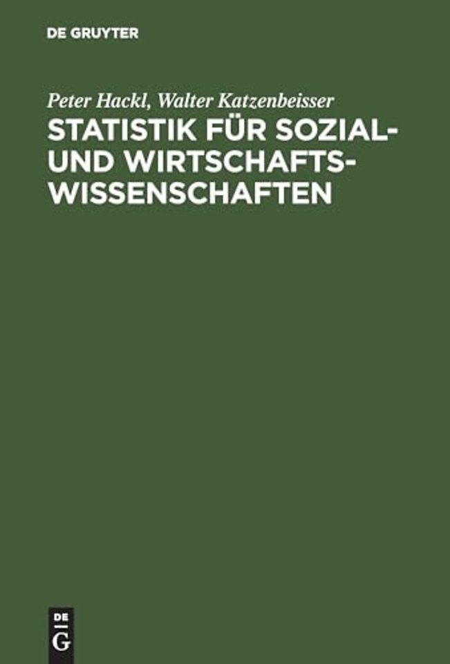 Statistik fur Sozial- und Wirtschaftswissenschaften