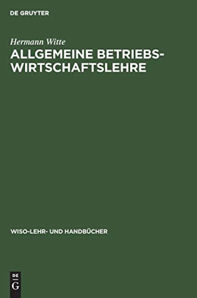 Allgemeine Betriebswirtschaftslehre