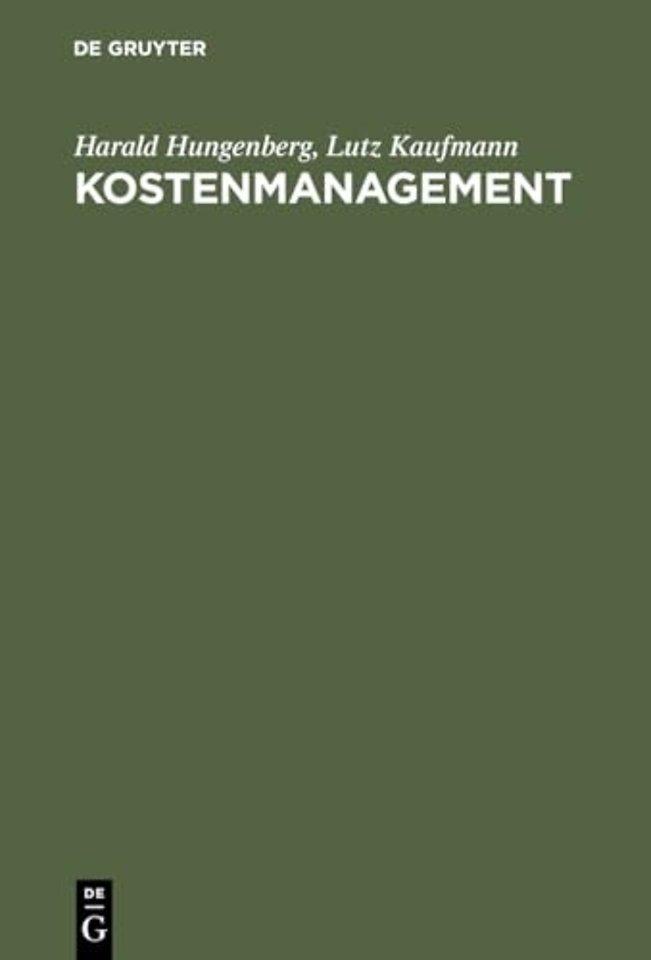 Kostenmanagement – Einführung in Schaubildform