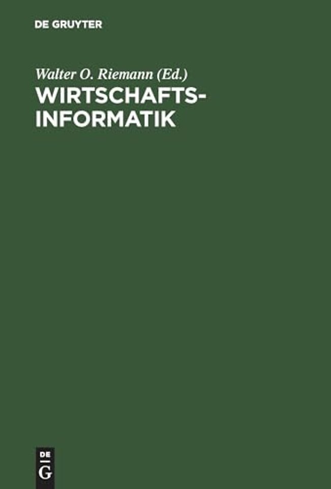 Wirtschaftsinformatik – Anwendungsorientierte Einführung