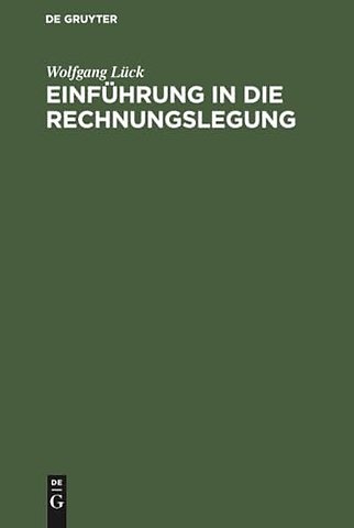 Einführung in die Rechnungslegung