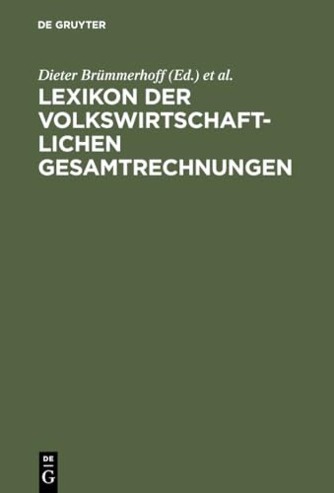 Lexikon der Volkswirtschaftlichen Gesamtrechnungen
