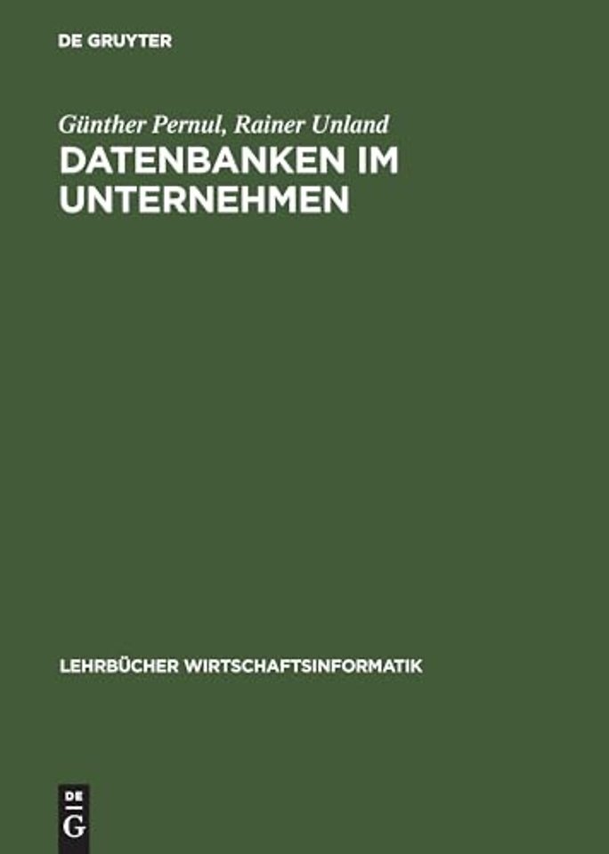 Datenbanken im Unternehmen – Analyse, Modellbildung und Einsatz