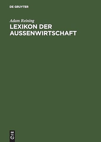 Lexikon der Auβenwirtschaft
